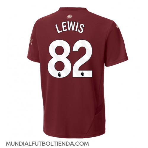 Camiseta Manchester City Rico Lewis #82 Tercera Equipación Replica 2024-25 mangas cortas